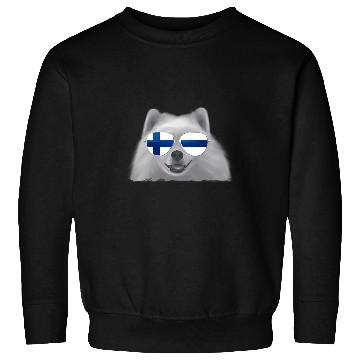 Discover Samoyed Pet Dog Finland Flag Sunglasses Sweatshirts