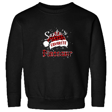 Discover Dinosaur Pet Santas Favorite Dinosaur Christmas Plaid Buffalo xmass Sweatshirts