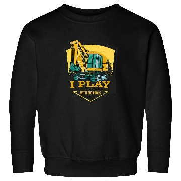 Discover Excavator Fun VXLS Construction Truck Excavator Concrete Mixer Dump Truck Sweatshirts