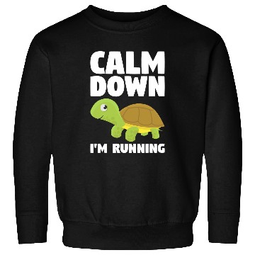 Discover Turtle Pet Calm Down Im Running For A Sweatshirts