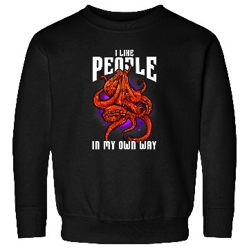 Discover Octopus Pet Red Octopus Sea Monsters Art Design Saying Quote Sweatshirts