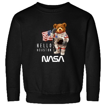 Discover Astronaut Job NASA Astronaut TeddyBear Worm Sweatshirts