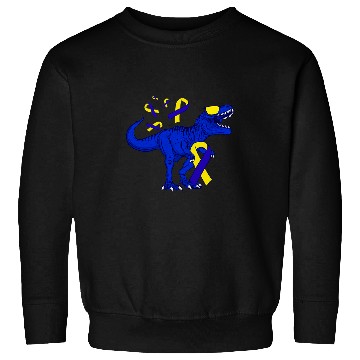 Discover Dinosaur Pet World Down Syndromes Awareness Boho Rainbow Dinosaur Dino Kid 1 Sweatshirts