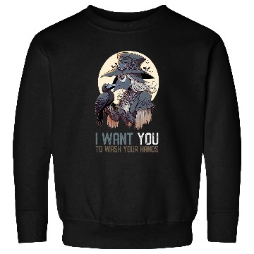 Discover I Want You To Wash Your Hands 2Funny Female Plague Doctor 21 Sweatshirts