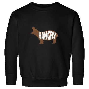 Discover Hippo Pet Hangry Cute Hippo Sweatshirts