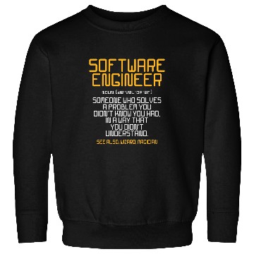 Discover Software Engineer Developer t Funny Wizard Magician Sweatshirts