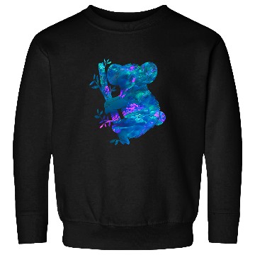 Discover Koala Pet Cyan Blue Violet teal Koala For Animals Lover Sweatshirts