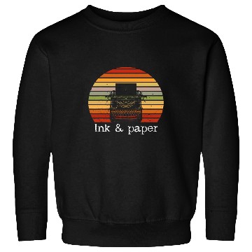 Discover Book Fun Writer Typewriter Retro Ink And Paper Reading Sweatshirts
