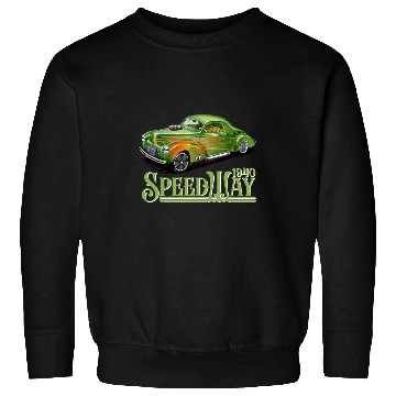 Discover Gasser Hot Rod 1940 Willys Business Coupe Speedway Model Sweatshirts