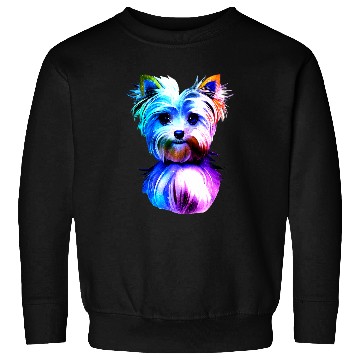 Discover Yorkshire Pet Yorkie Colorful Art Yorkshire Terrier Sweatshirts