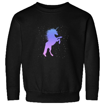 Discover Unicorn Pet Magic Horse Celestial Stars Starry Night Sky Graphic Sweatshirts