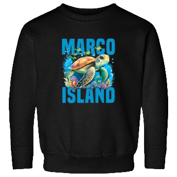 Discover Turtle Pet Marco Island Vacation Sea Turtle Ocean Florida Beach Trip Sweatshirts