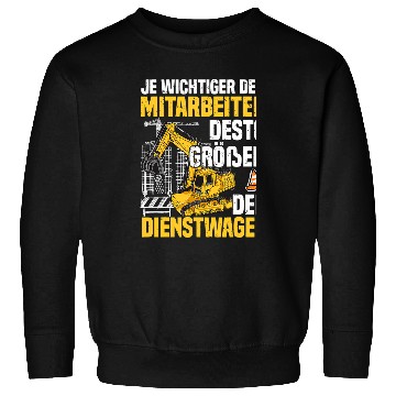 Discover Excavator Fun driver construction machine guide on the construction site Scherz Sweatshirts