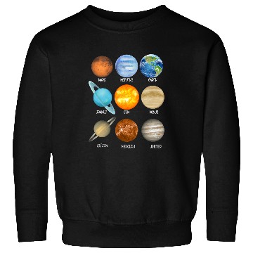 Discover Astronaut Job Outer Space Solar System Planets Sun Earth Sweatshirts