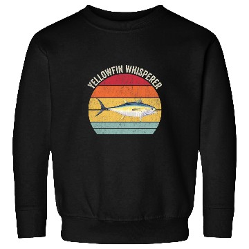 Discover Fishing Fun Yellowfin Whisperer Yellowfin Tuna Fishing Yellowfin Sweatshirts