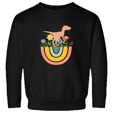Discover Dinosaur Pet Raptor Velociraptor Dino Rainbow Boho Bohemian Sweatshirts