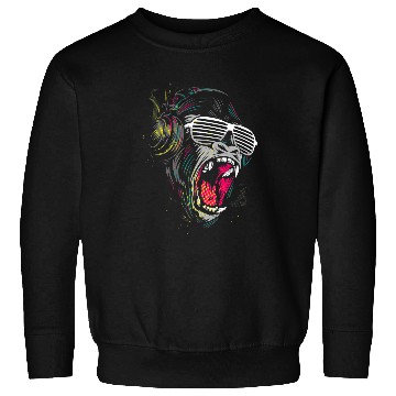 Discover Gorilla Pet Monkey Ape Headphones Sweatshirts