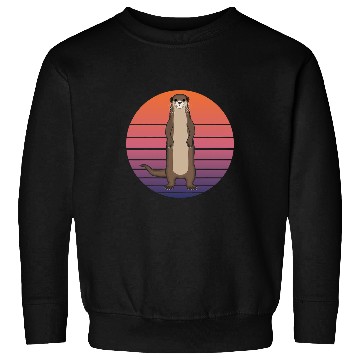 Discover Otter Pet Otters Water Martens Sea Otter Funny Marten Retro vintages04 Sweatshirts
