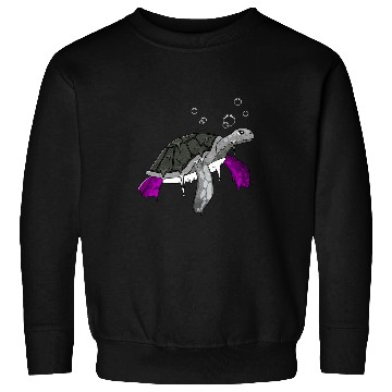 Discover Turtle Pet LGBT Asexual Pride Ace Flag Sea Turtle Subtle Sweatshirts