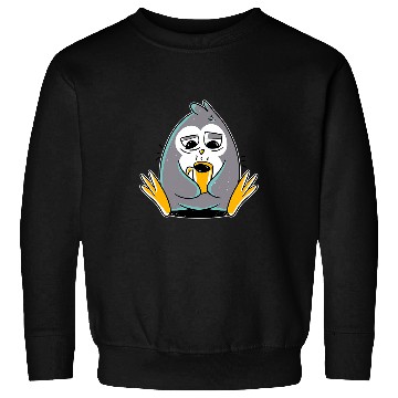 Discover Penguin Pet Morning Coffee Sleep Sweatshirts