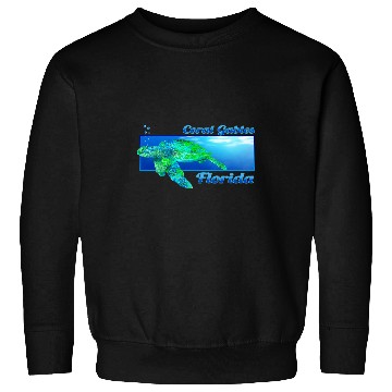 Discover Turtle Pet Coral Gables Florida Swimming Sea Sweatshirts