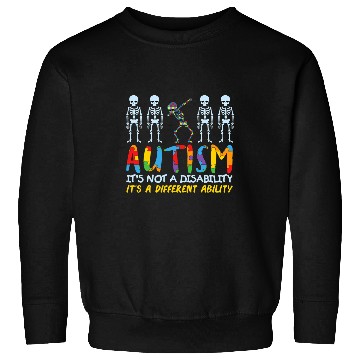 Discover Autism Puzzle Support Autism Kids for Mom Dad 1 Sweatshirts