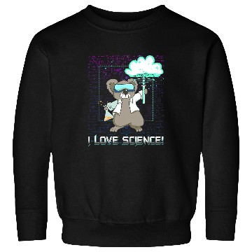 Discover Koala Pet I Love Science Nerd Geek Chemistry Scientist Koala Bear Sweatshirts