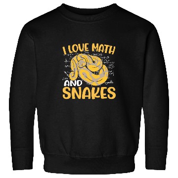 Discover Python Pet Reptile Python Serpent School I Love Math And Snakes Sweatshirts