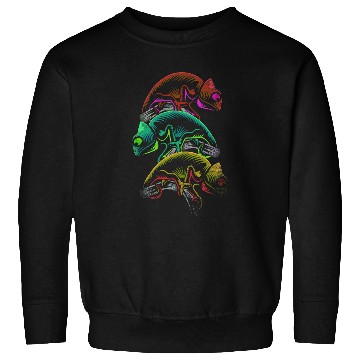 Discover Chameleon Pet Retro Sweatshirts