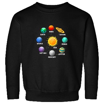 Discover Astronaut Job Planets Design Sun Orbit SolarSystem Astronaut Astronomy Sweatshirts