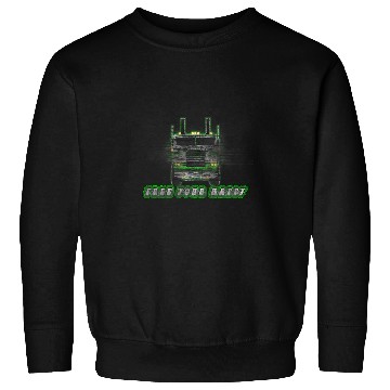 Discover Truck Fun vintages Old School Trucker Cabover Semi Sweatshirts