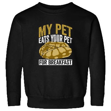 Discover Python Pet Royal Python and Banana Ball Python Sweatshirts