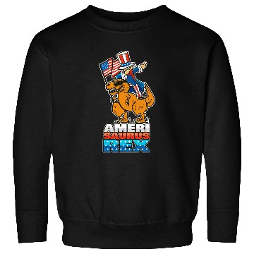 Discover Dinosaur Pet AmeriSaurusRex 4th Of July Sweatshirts