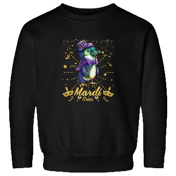 Discover Penguin Pet Party 2Mardi Gras Madness with a Cold Twist Sweatshirts