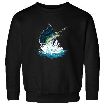 Discover Fishing Fun Deep Sea Fishing swords Fish Sweatshirts