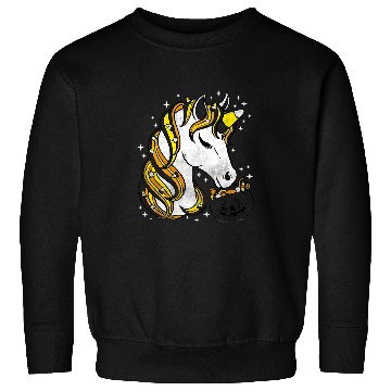 Discover Unicorn Pet Cute Candy Corn Unicorn Halloween 1 Sweatshirts
