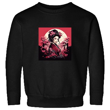 Discover Geishas Journey Through Japan Cherry Vector Sweatshirts
