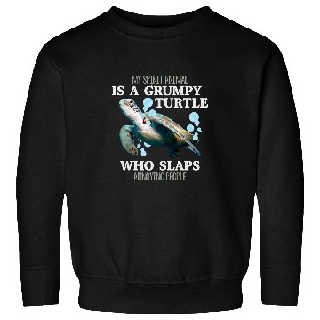 Discover Turtle Pet My Spirit Animal Is Grumpy Turtle Who Slaps Annoying People 27 Sweatshirts