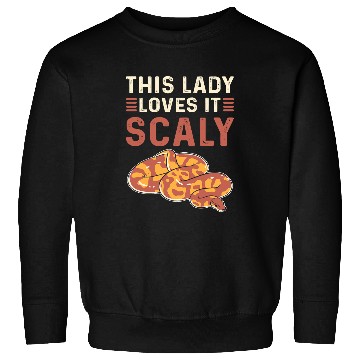 Discover Python Pet This Lady Loves It Scaly Royal Python Banana Ball Python Sweatshirts