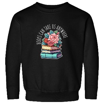 Discover Book Fun Can Take Us Anywhere Reading Romance Thriller 0 Sweatshirts