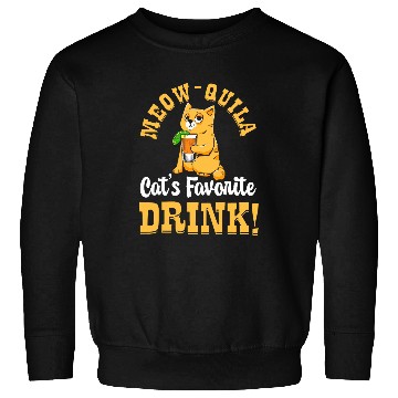 Discover Funny Tequila Drinking Cat Lover Salt Lime Bartender Drink 25 Sweatshirts