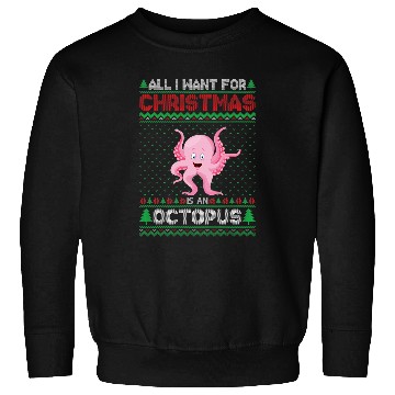 Discover Octopus Pet Christmas Outfits for Men Women Ugly xmass Sweater Sweatshirts