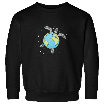 Discover Turtle Pet Earth Sea Turtle Earth Day Turtle Planet Sweatshirts