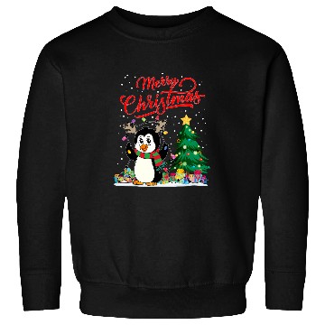 Discover Penguin Pet Santa Penguin Christmas Tree Light Pajama Xmas 270 Sweatshirts