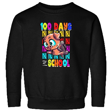 Discover Pig Pet 100 Days Of School Sweatshirts