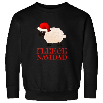 Discover Sheep Pet Funny Feliz Navidad Pun Sheep Fleece Navidad Sweatshirts