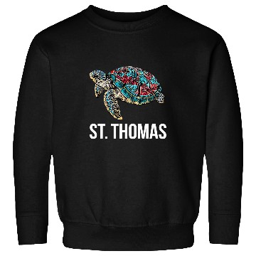 Discover Turtle Pet St Thomas Tribal Sea Turtle Sweatshirts