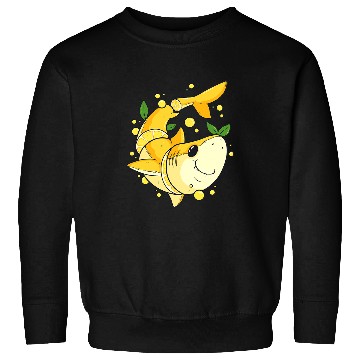 Discover Shark Pet Funny Cute Chopped Lemon Shark Pun Sweatshirts