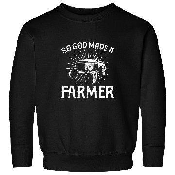 Discover Tractor Fun Farming vintages Tractor So God Made A Farmer Sweatshirts