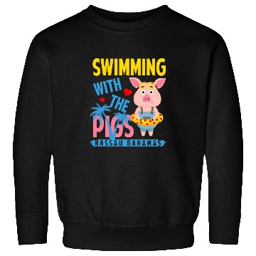 Discover Pig Pet With The Pigs Nassau Bahamas Hello Summer Beach Sweatshirts